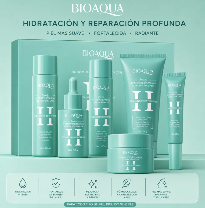 Kit Facial de Acido Hialuronico Bioaqua