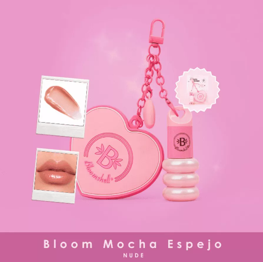 Llavero Bloomshell Espejo Corazón NUEVO 2026