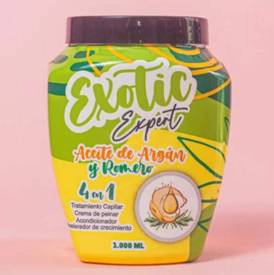 Tratamiento capilar 4 en 1 Aceite de Argan y Romero x1000ml Exotic